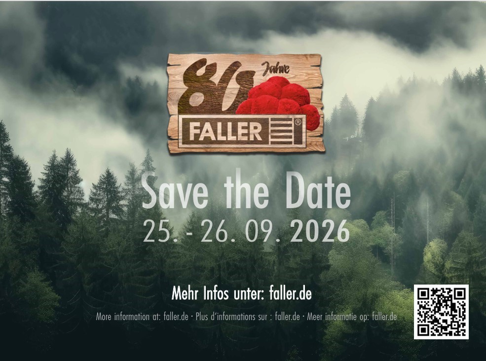 Mit diesem Plakat hat Faller, zu dem auch POLA gehört, im September zum 80jährigen eingeladen. Danke an Sebastian von den Gartenbahnfreunden Grub der das Jubiläum besuchte und uns die Bilder übermittelte.