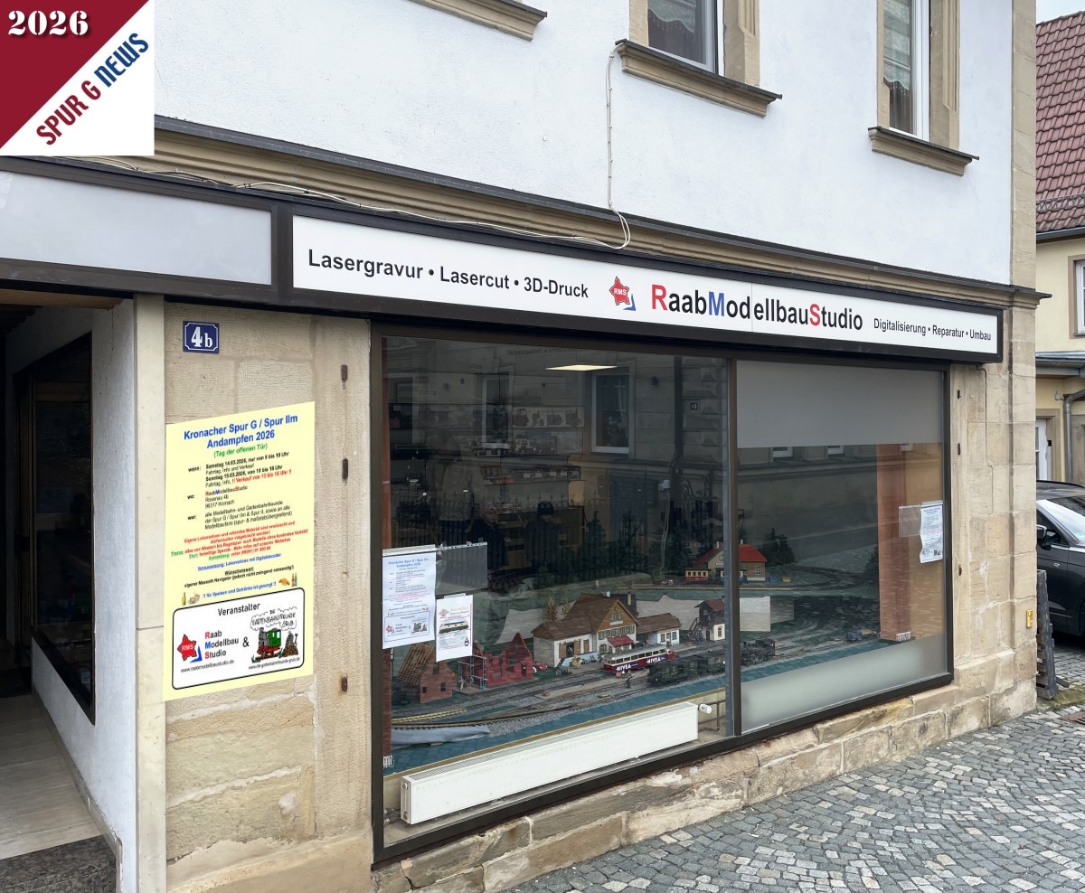 Andampfen im RaabModellbauStudio in Kronach