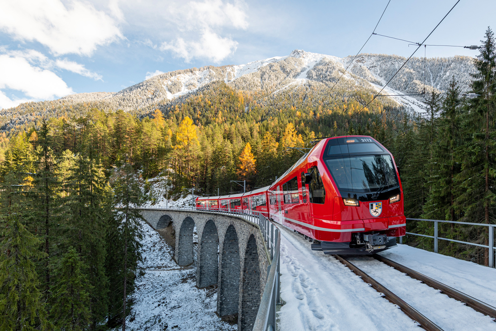 Capricorn - Steinbock - auf Testfahrt bei der RhB 