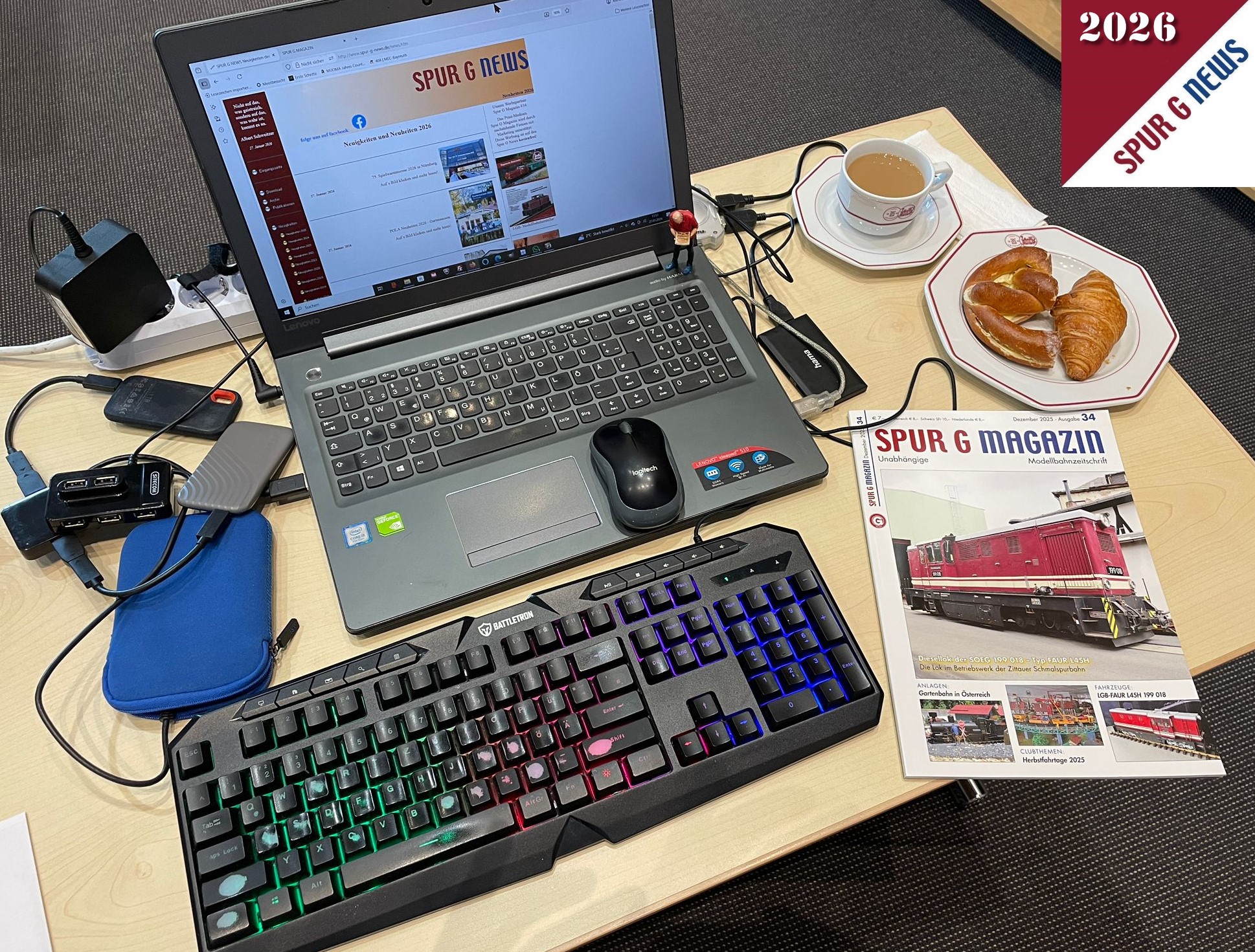 Im Pressecenter NCC Ost gibt es für die Journalisten eine Stärkung zum Arbeiten an den Berichten.