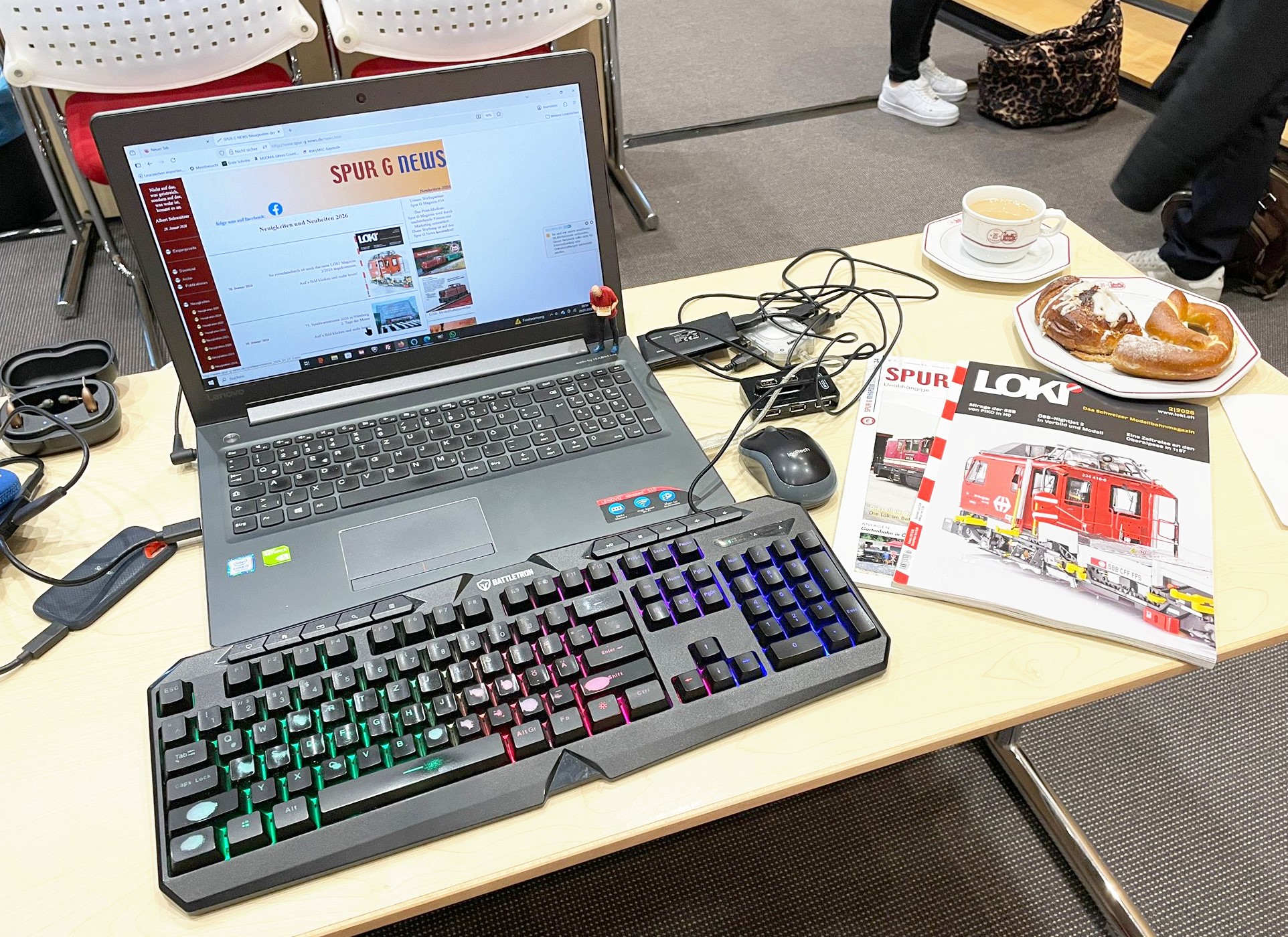 Im Pressecenter NCC Ost gibt es f�r die Journalisten eine St�rkung zum Arbeiten an den Berichten. 