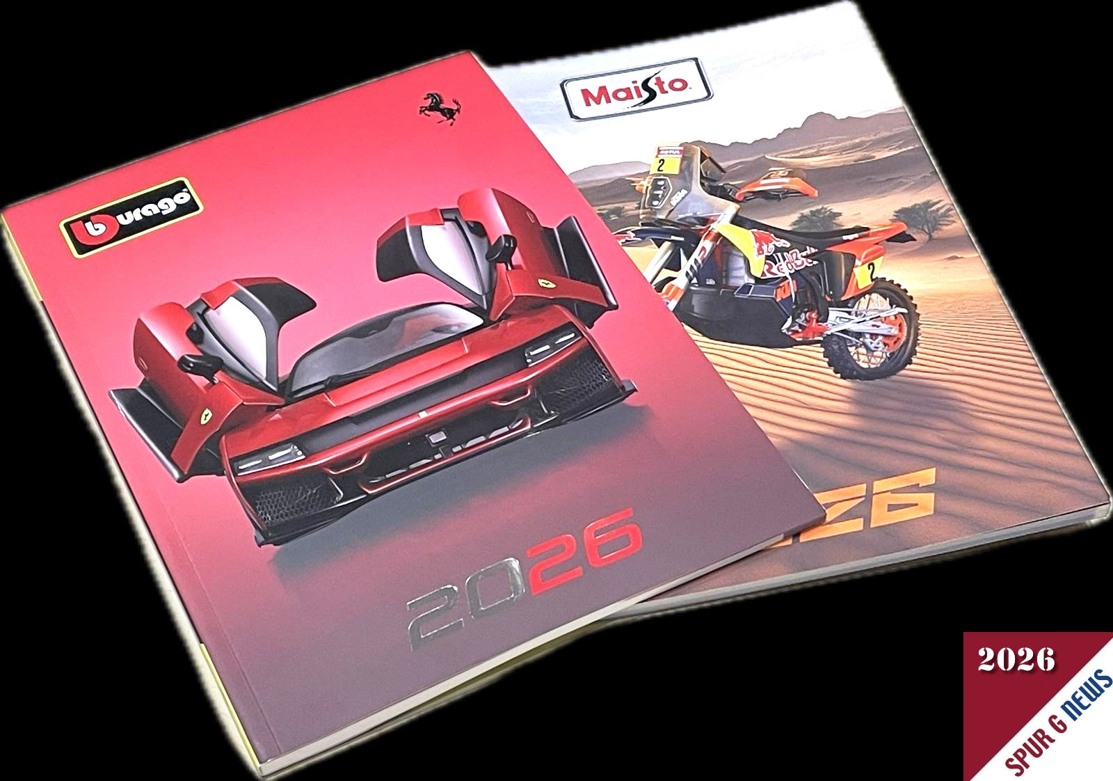 Von Maisto und bburago gibt es f�r 2026 dicke Kataloge. Die Aufteilung im Katalo ist in die Kategorien RACE, HOBBY und TOYS unterteilt. Im Ma�stab 1:24 sind im HOBBYbereich die Autos auf den Seiten 21-24 abgebildet. 