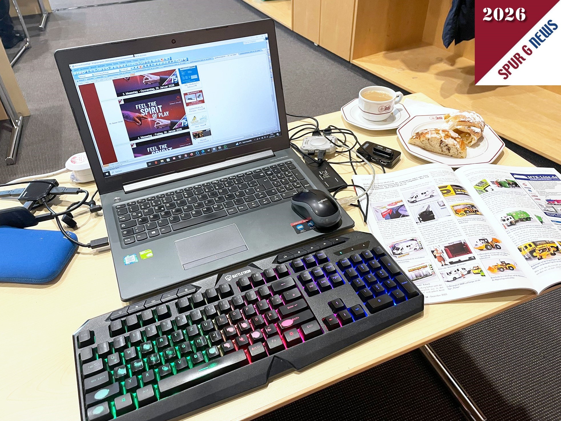 Im Pressecenter NCC Ost gibt es f�r die Journalisten eine St�rkung zum Arbeiten an den Berichten. 