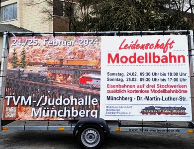 MEC-Mnchberg/Oberfranken - Ausstellung am 24. und 25. Februar 2024 mit Modellbahnbrse