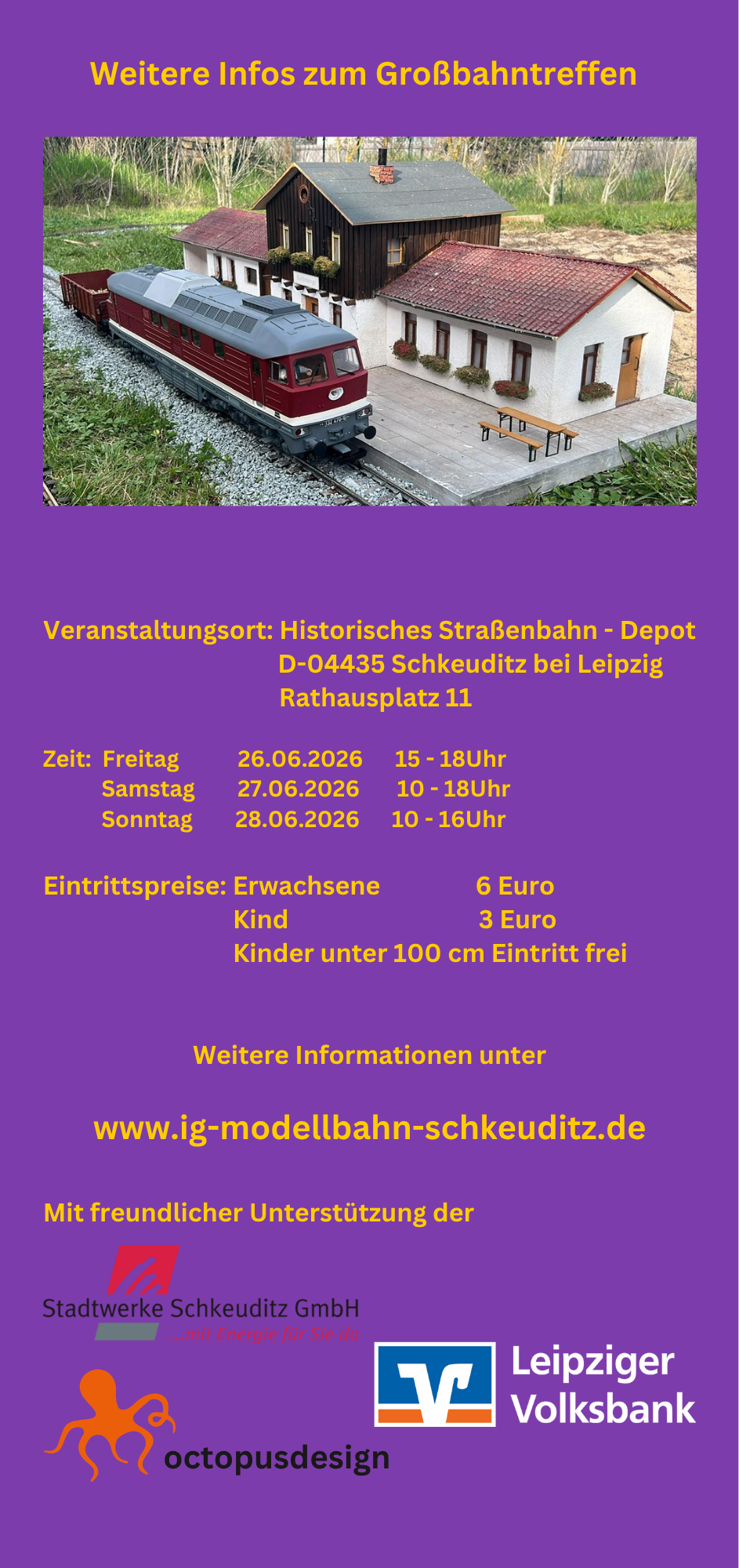 Von Freitag, 26. Juni 2026 bis Sonntag, 28. Juni 2026 sind Zoe und Christian Kopp mit Ihren Figuren auf der Ausstellung in Schkeuditz persönlich anwesend!