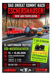 Das Unikat kommt nach Eschershausen: Der LGB Teufelszug! 