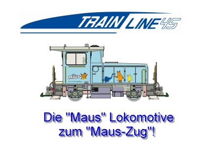 Als Erg�nzug zum "Maus-Zug" die "Maus-Lokomotive" von Train-Line